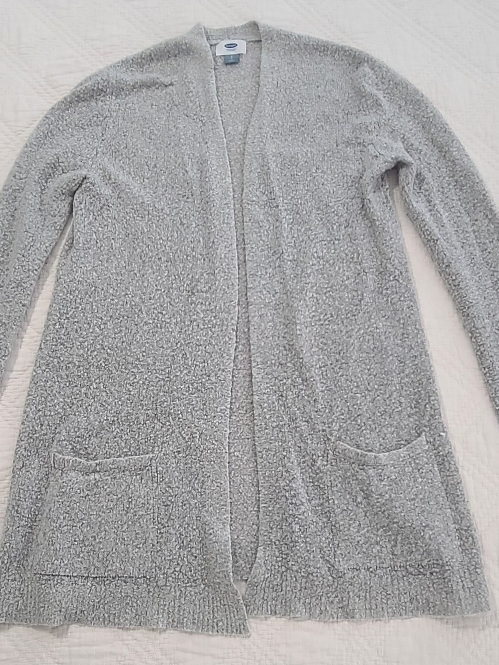 Old Navy Light Gray Open-Front Women's Cardigan